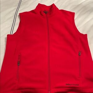Marmot Bright Red Zip-Up Vest